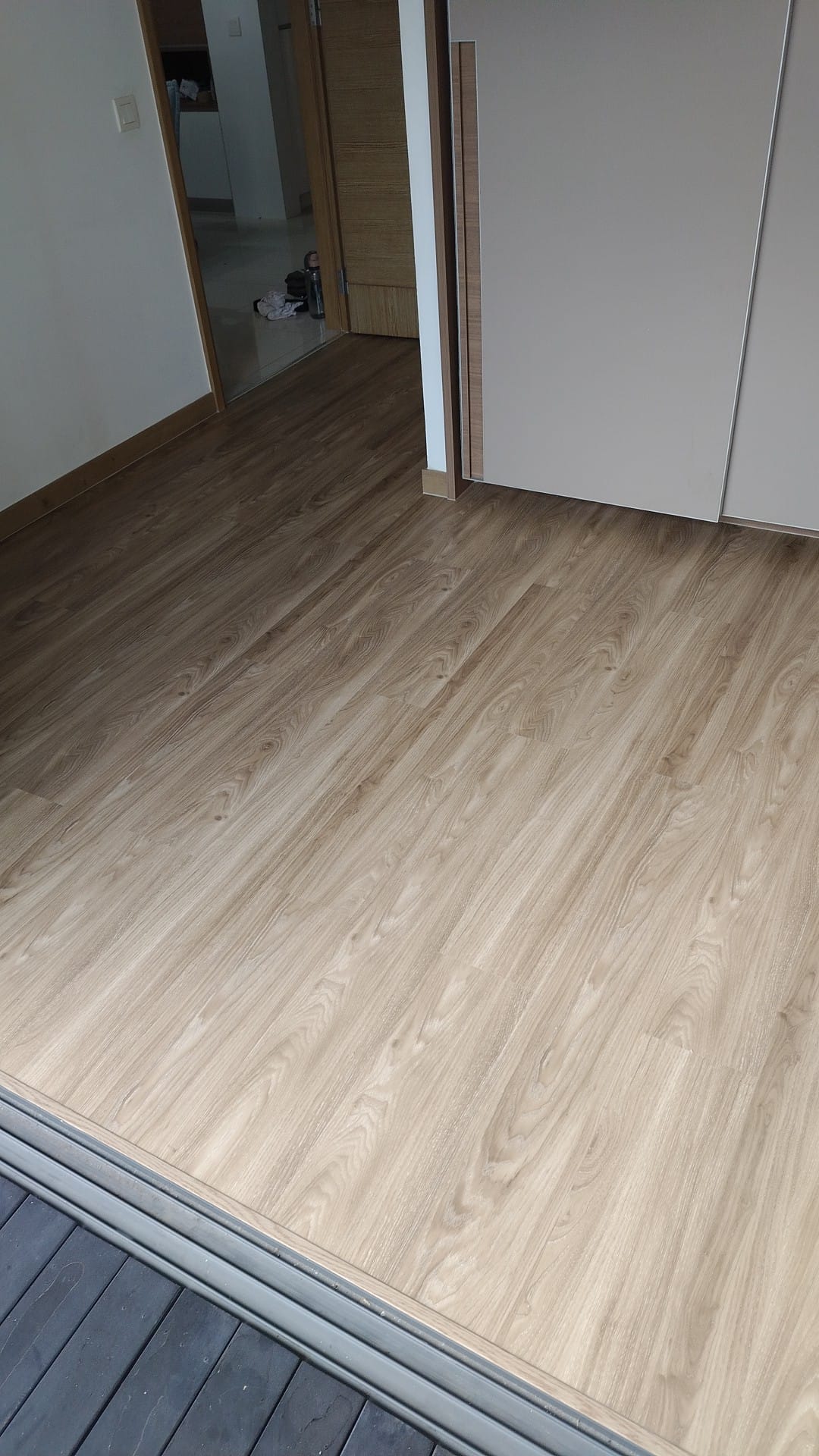 Replace new vinyl flooring